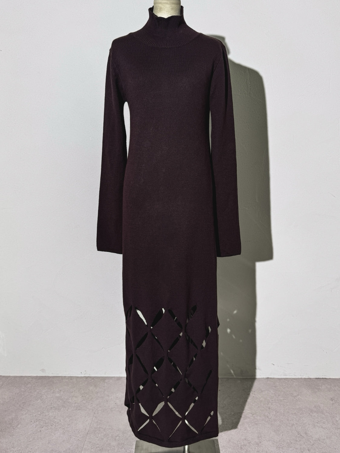 クロスカット デザイン KNIT ワンピース