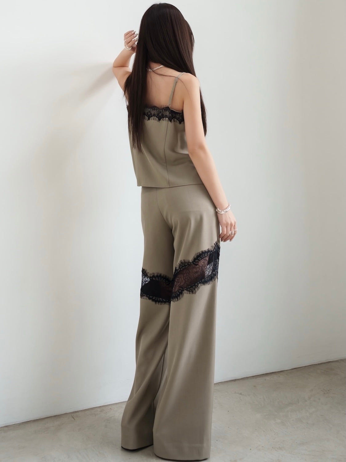 Lace Switch Wide Slacks