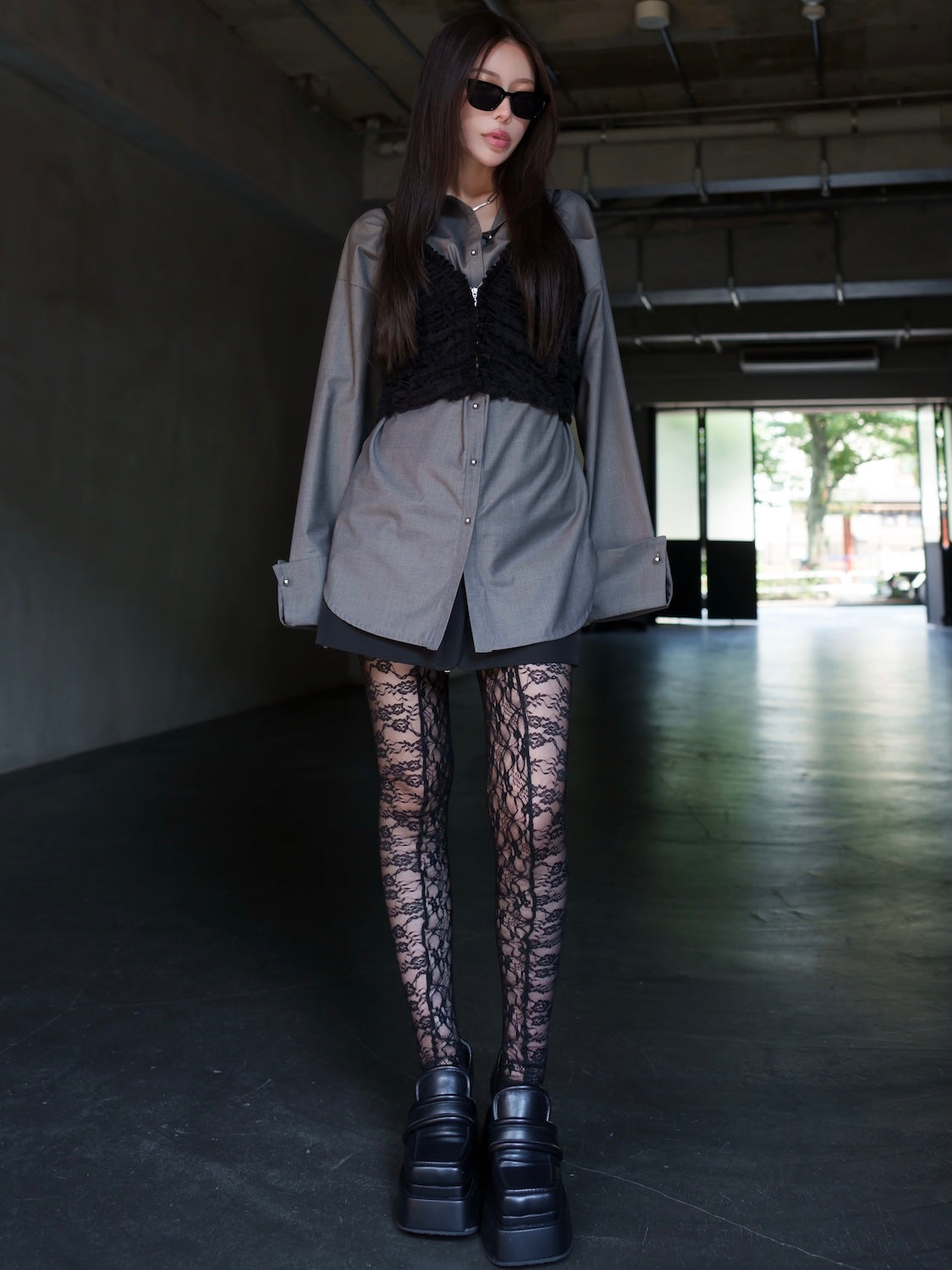 カフスボタン オーバー SHIRT