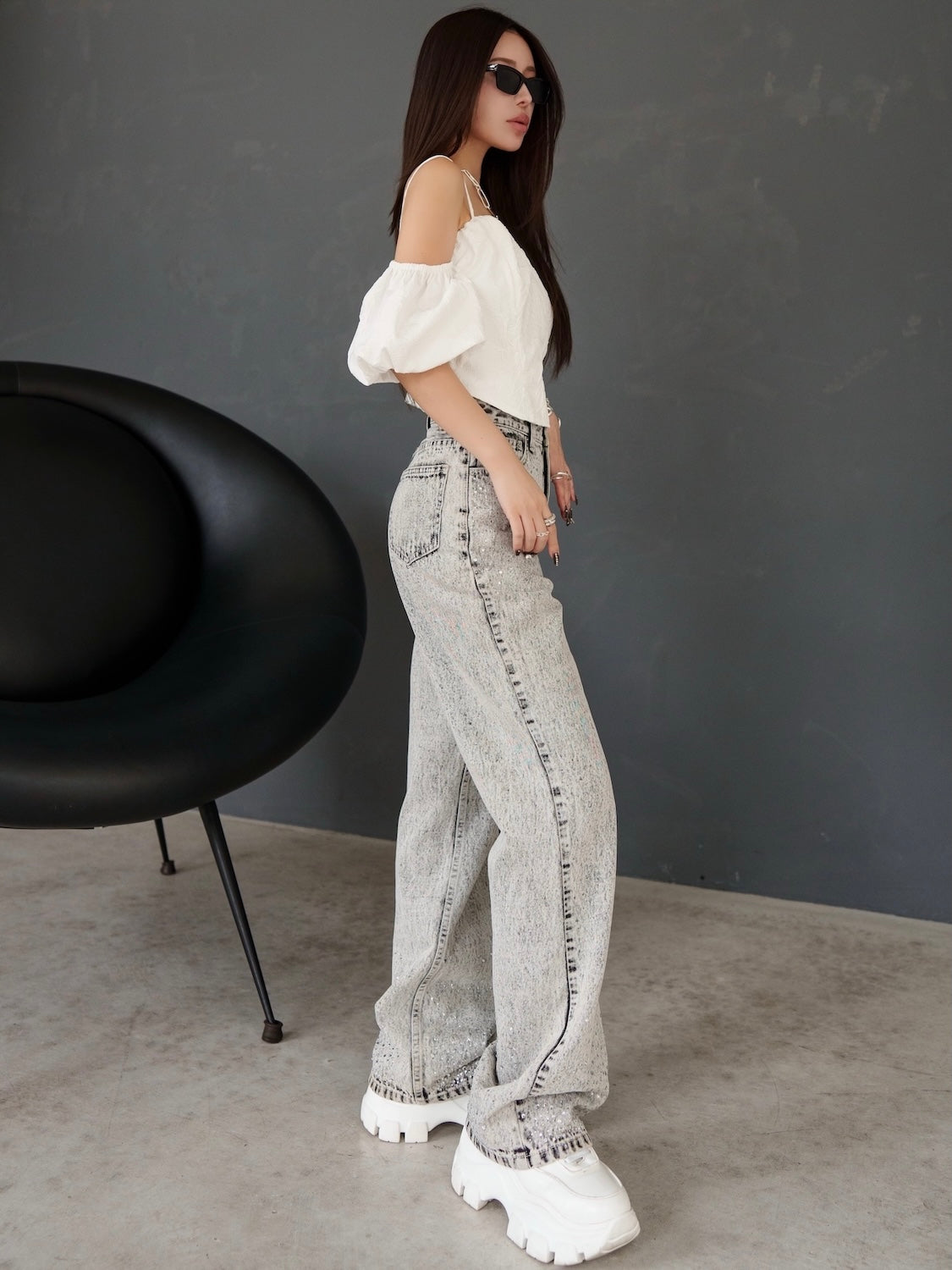 グラデストーン ストレート DENIM