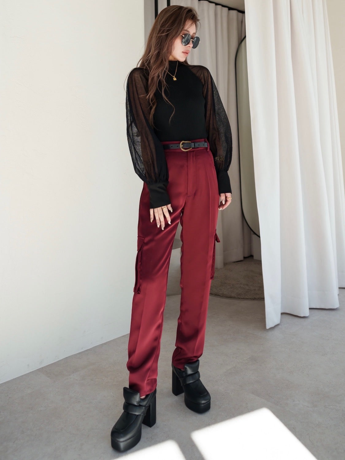 Padded High-heel Loafers