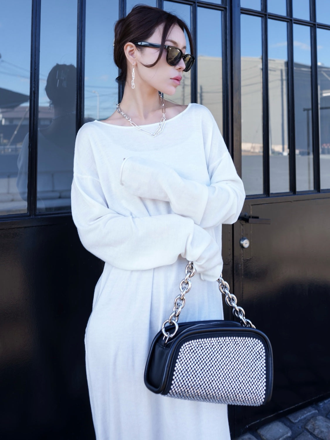 Twist Back Knit Dress