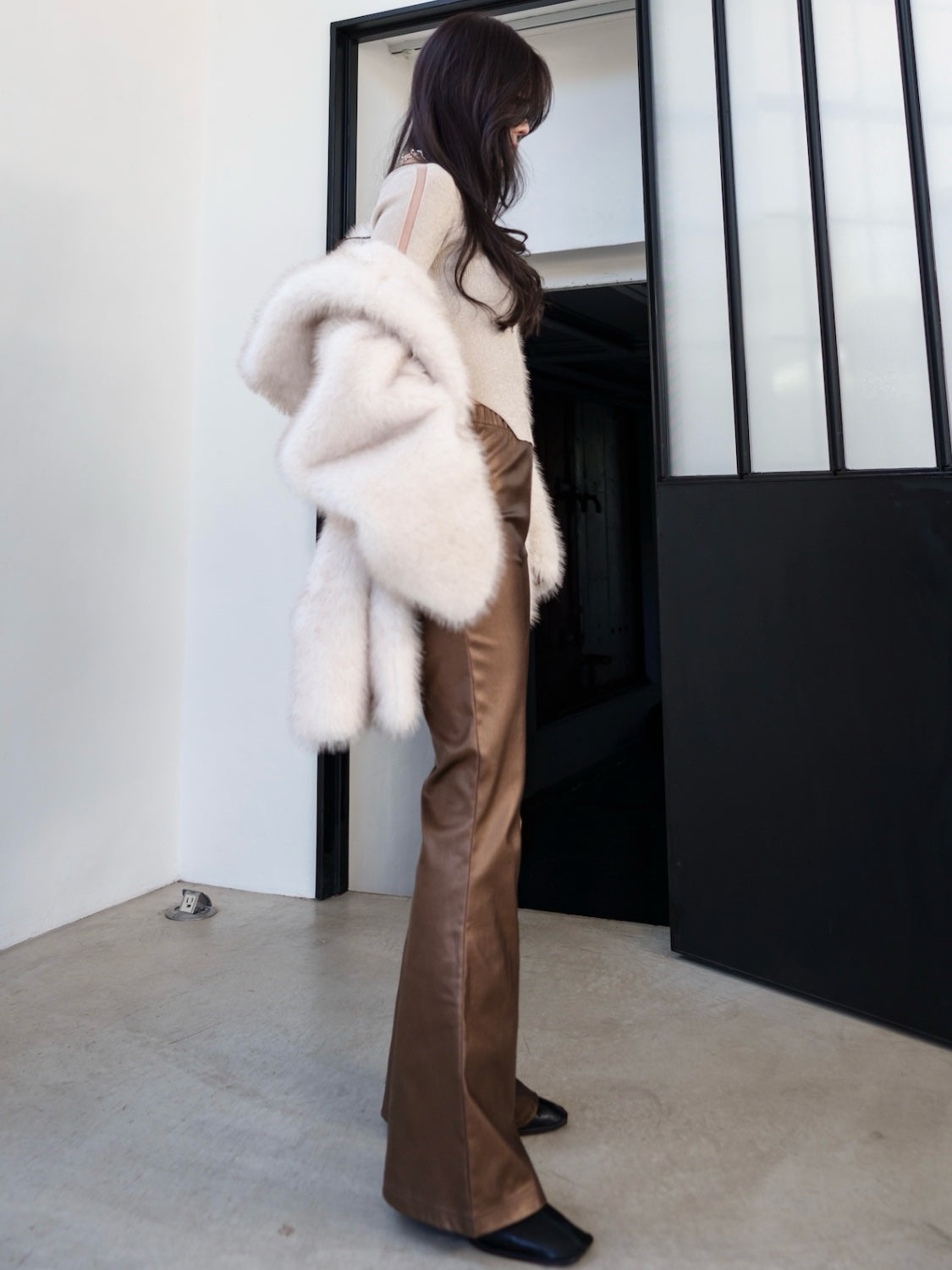 MODEL:159cm<br>COLOR:ブラウン