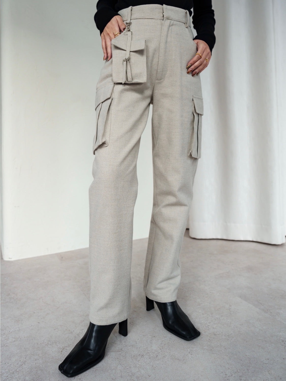 MODEL:159cm<br>COLOR:オートミール