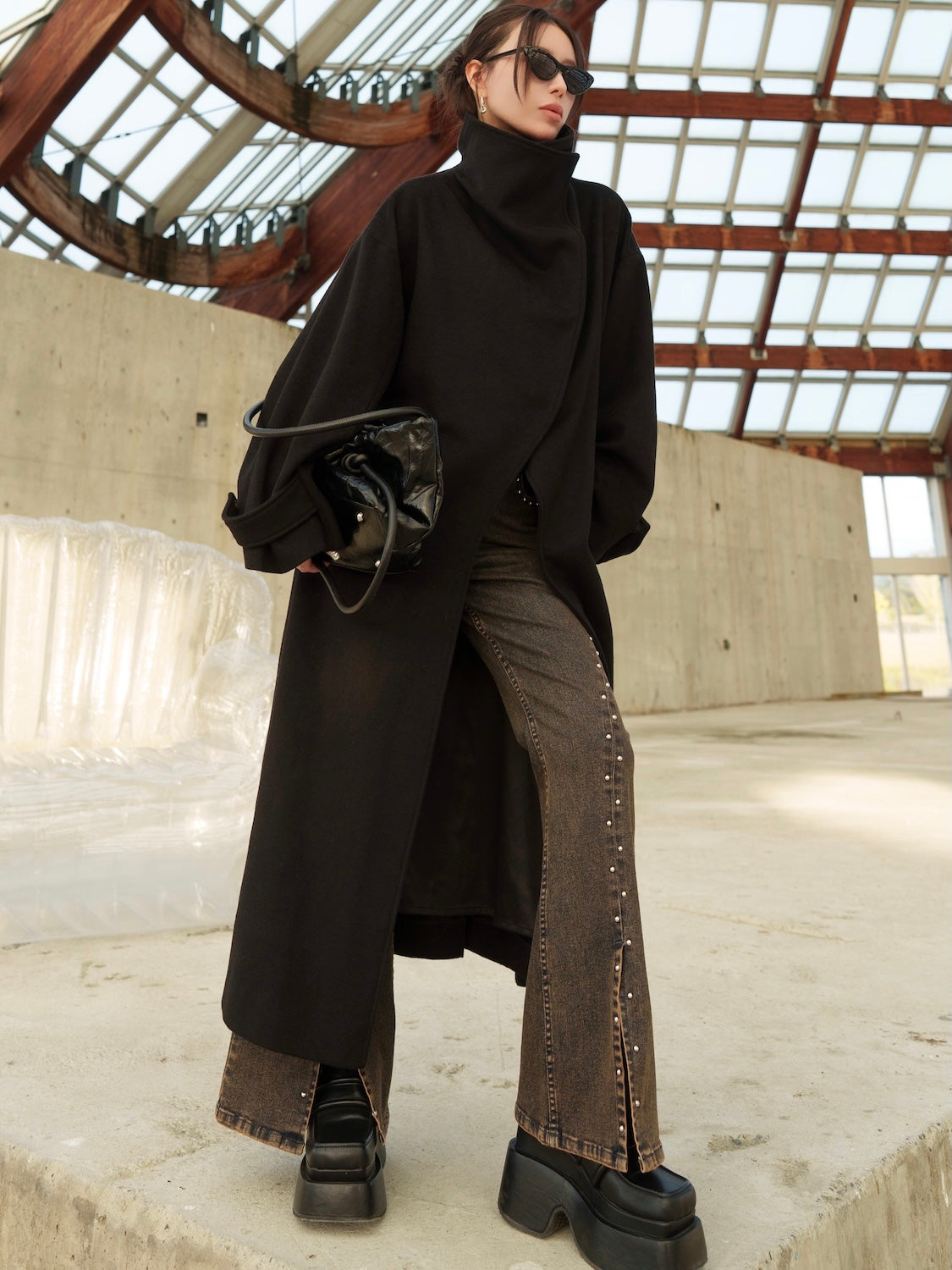 MODEL:159cm<br>COLOR:ブラック