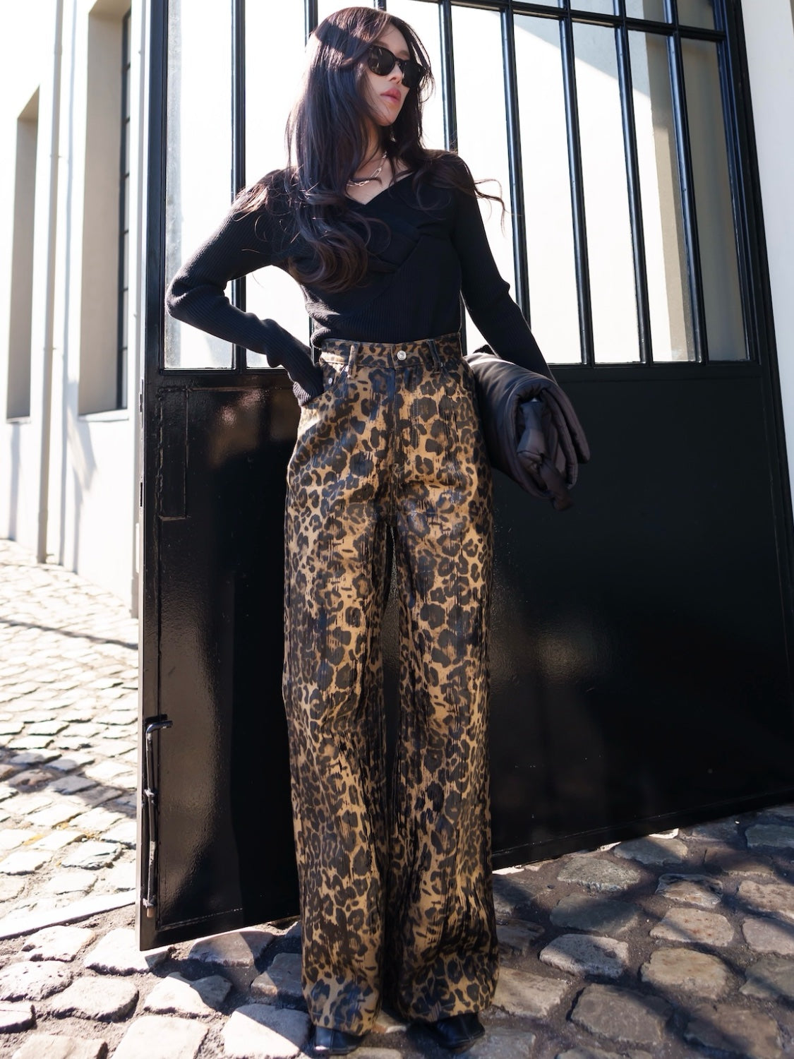 Shadow Paint Leopard Pants
