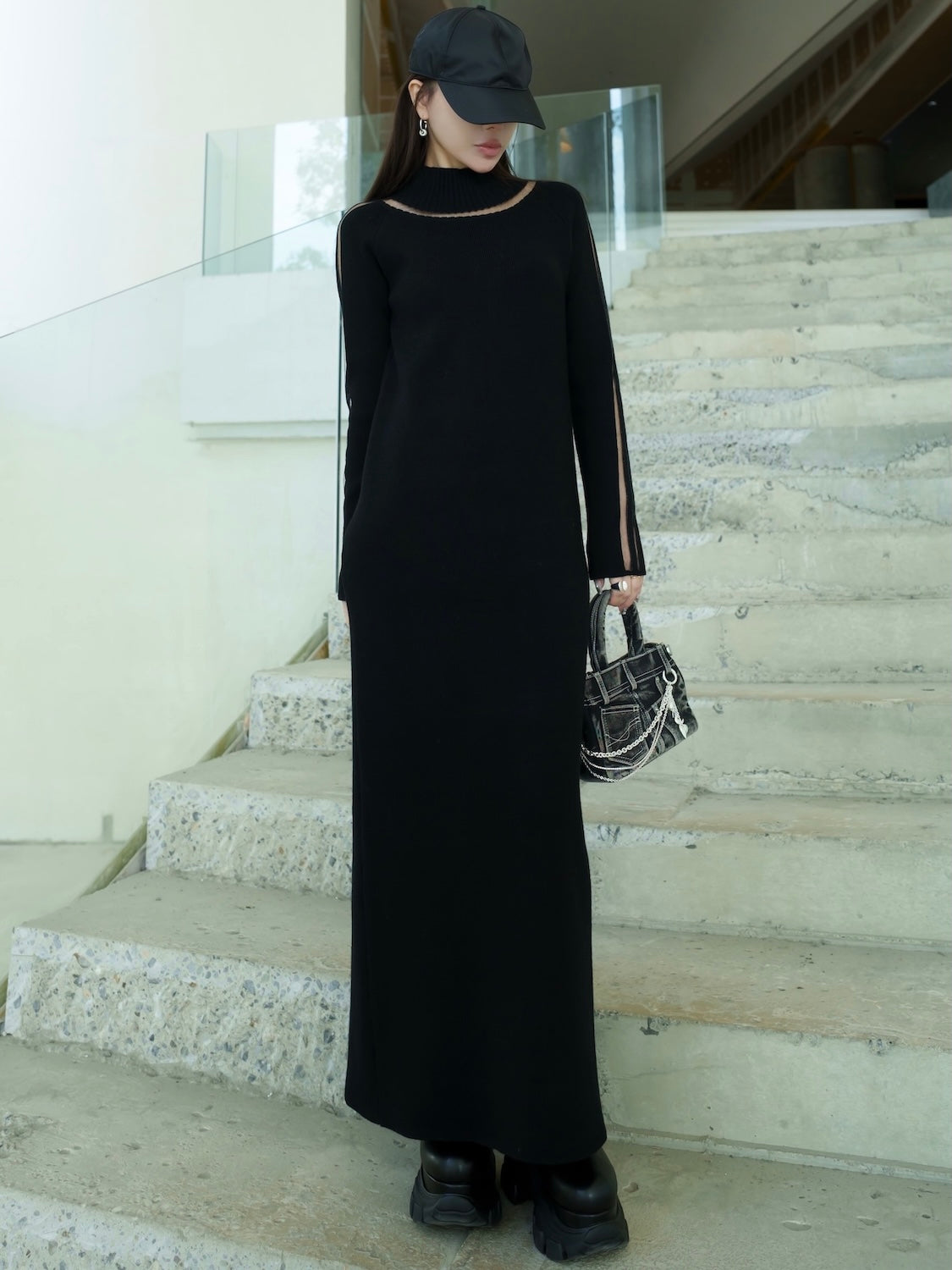 シアーライン KNIT ワンピース