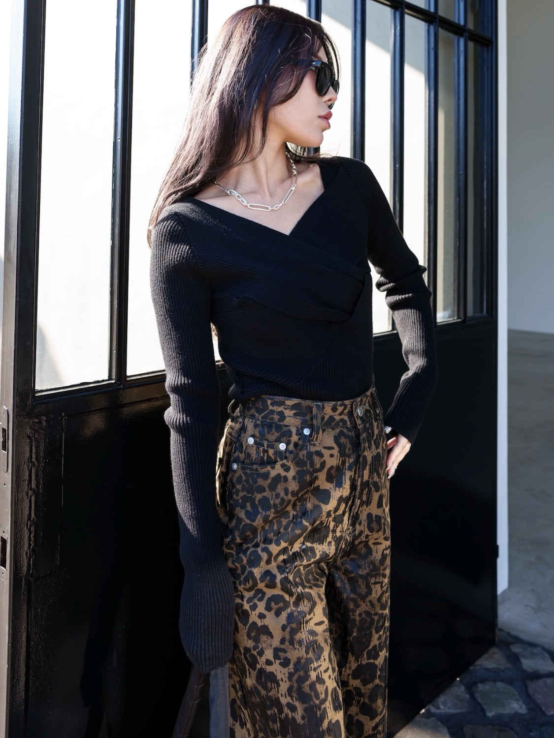 Shadow Paint Leopard Pants