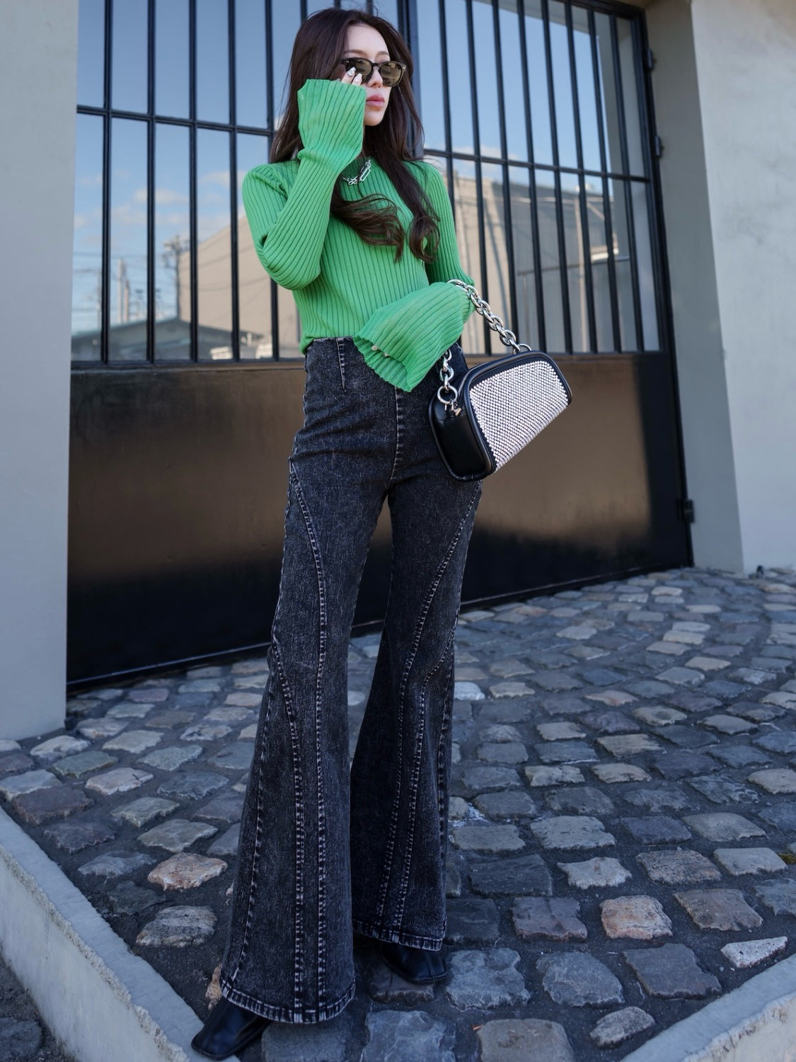 MODEL:159cm<br>着用サイズ:0<br>COLOR:ブラック