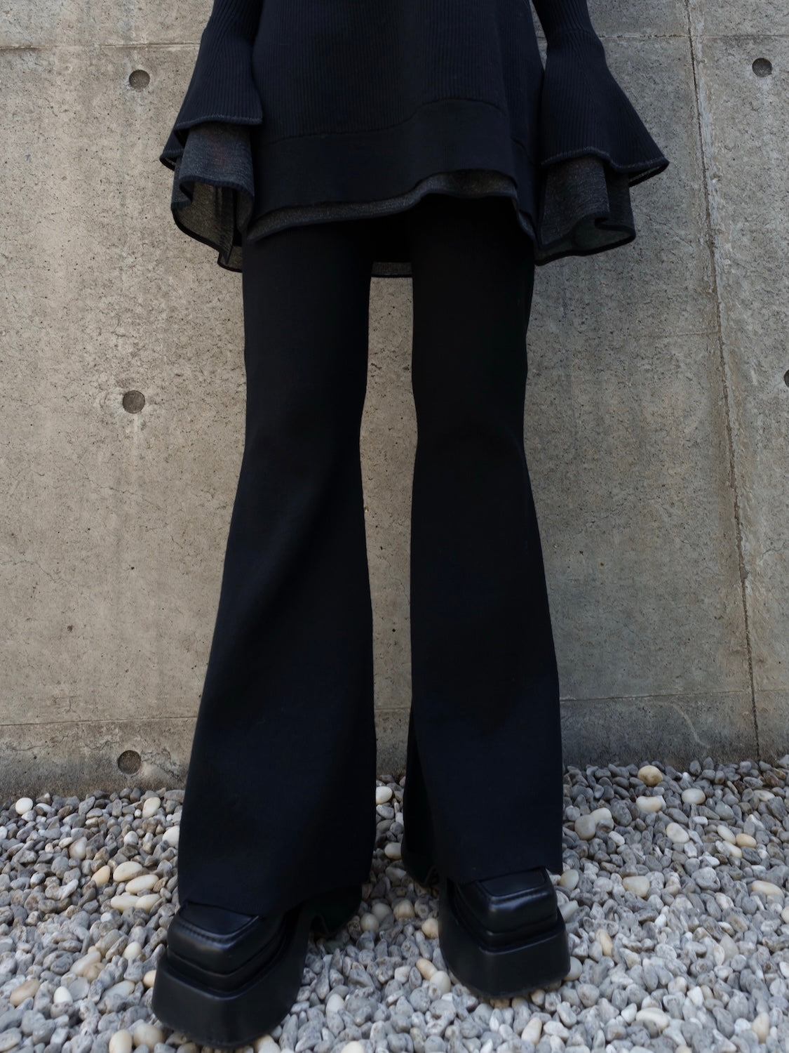 Sheer レイヤーカフス KNIT セットアップ