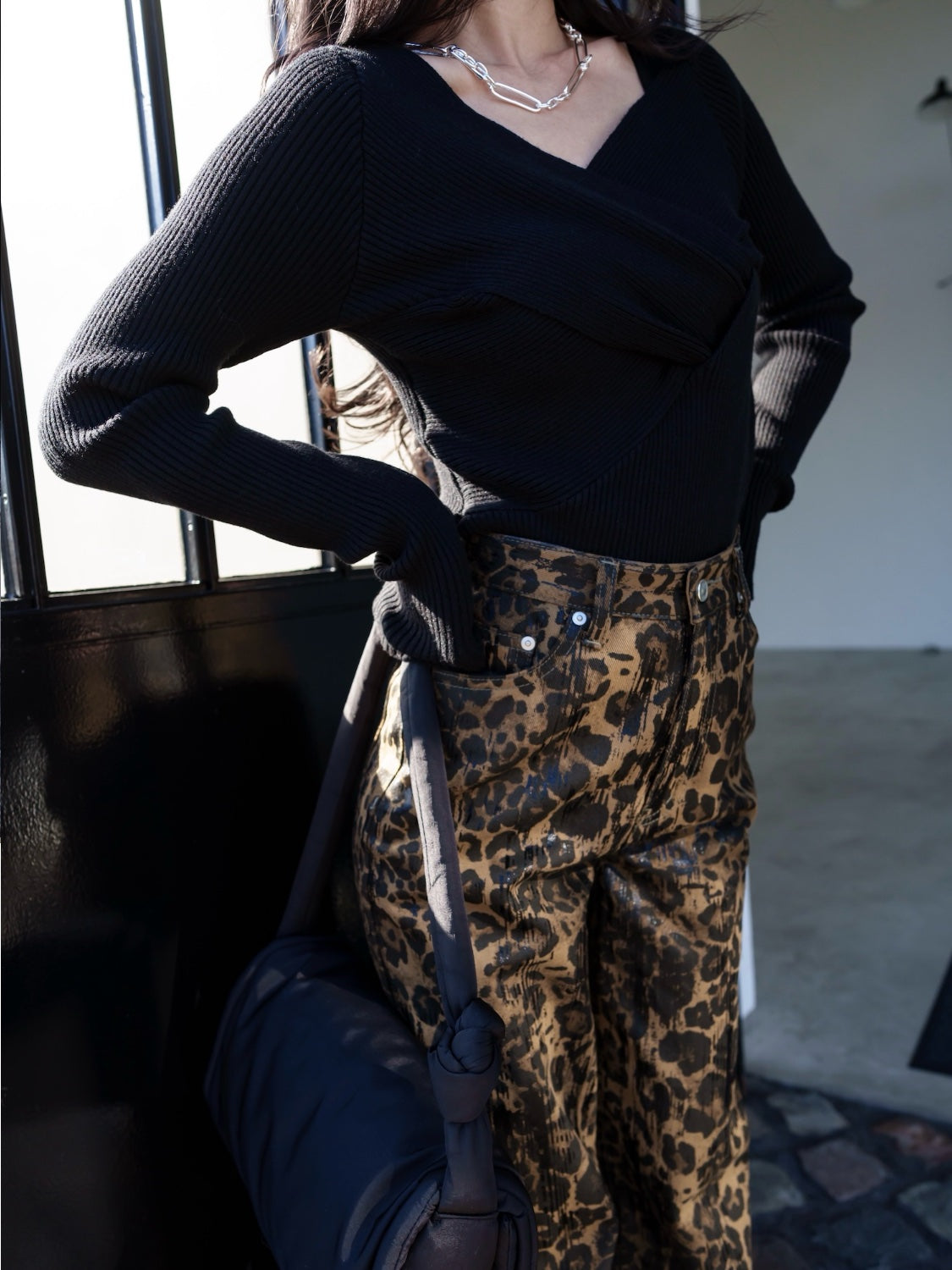 Shadow Paint Leopard Pants