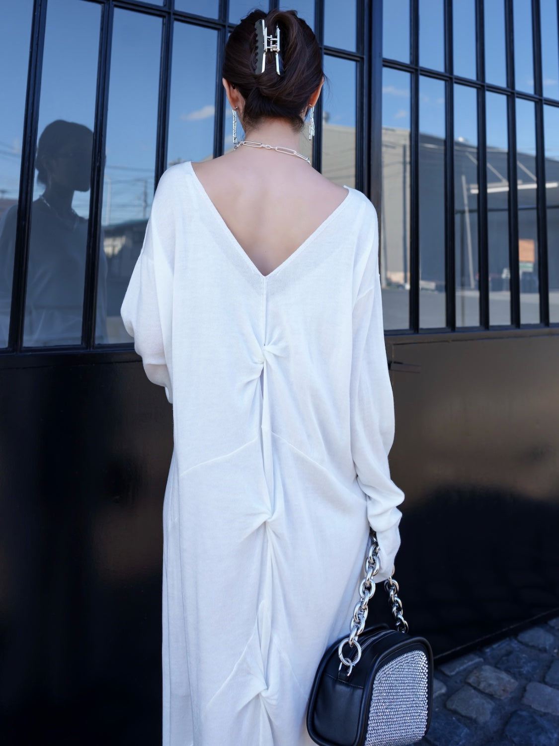 Twist Back Knit Dress