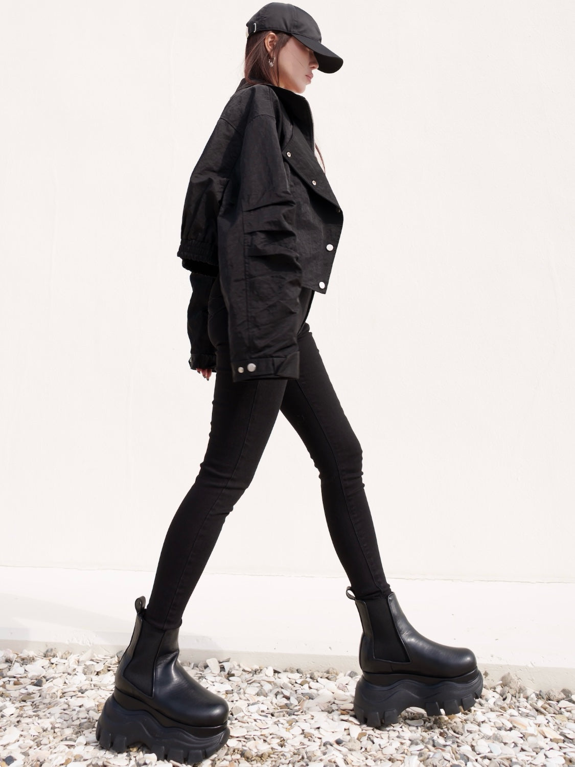 ミリタリー ライダースルック ブルゾン