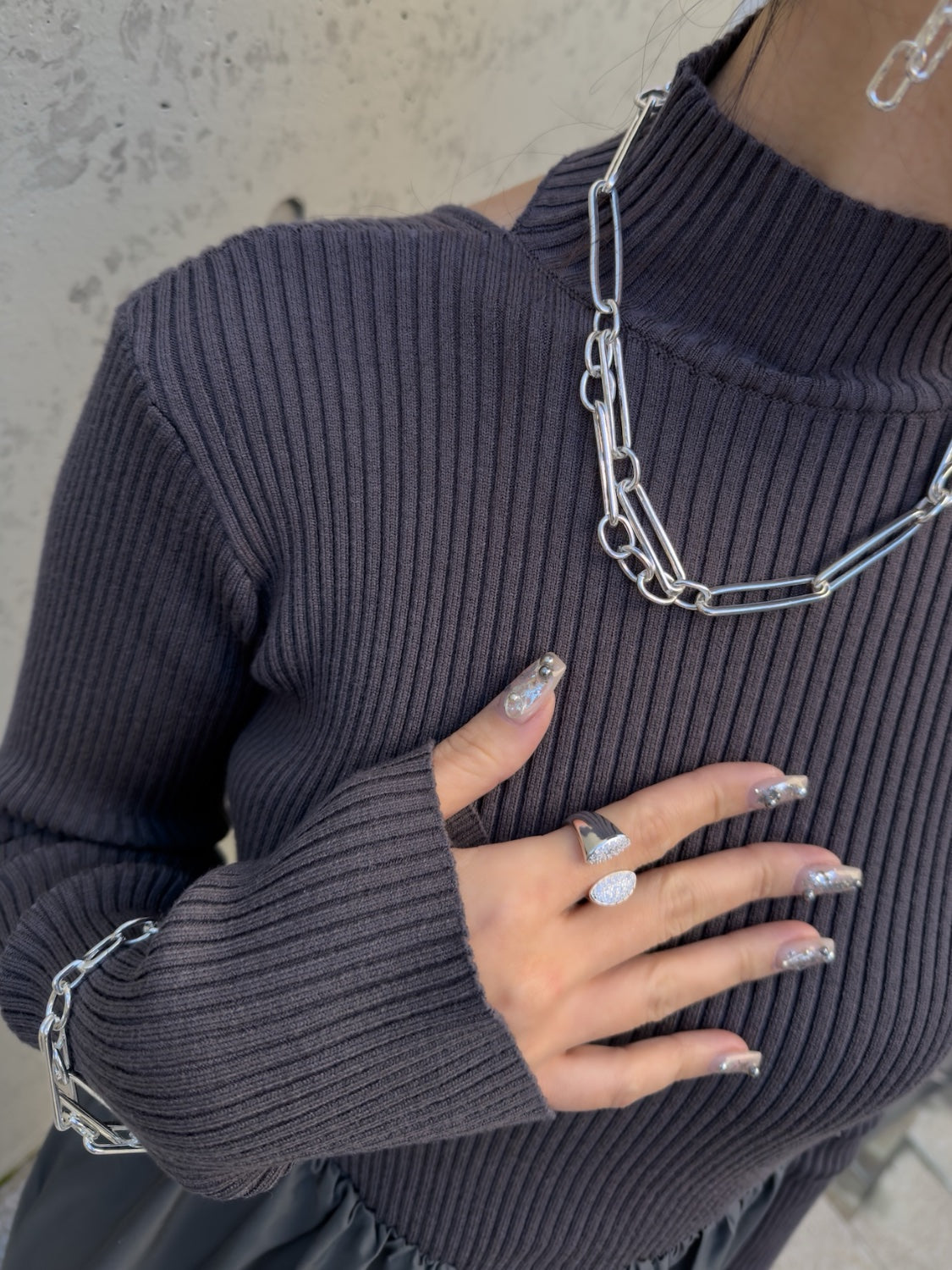 Twin Pavé Stone Ring