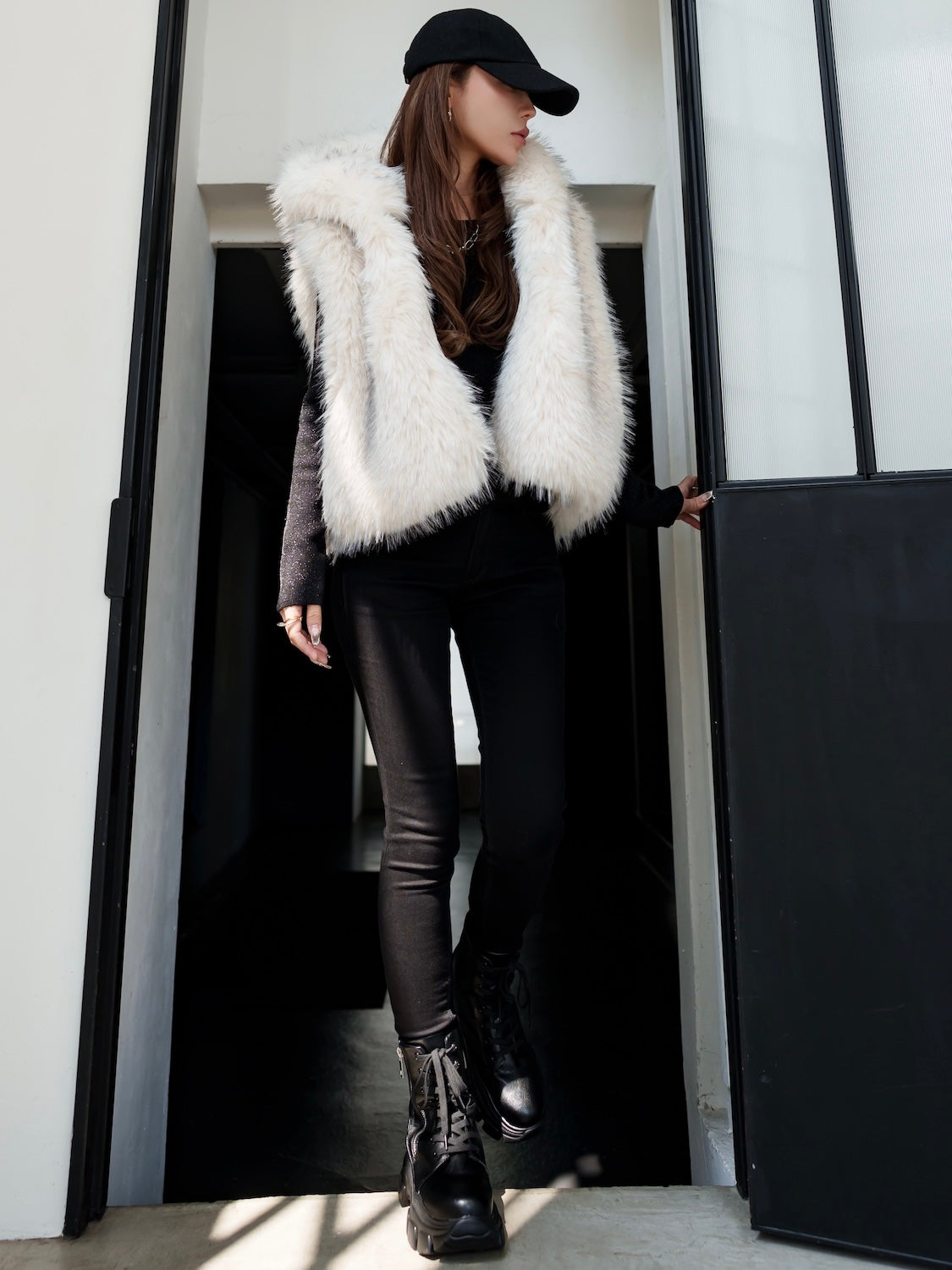 Black ストレッチ スキニー