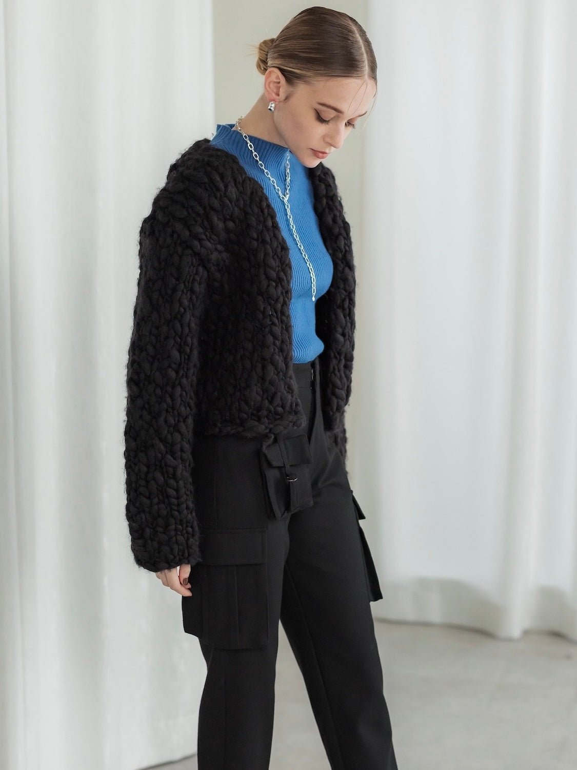 ビッグスラブ クロップド Cardigan