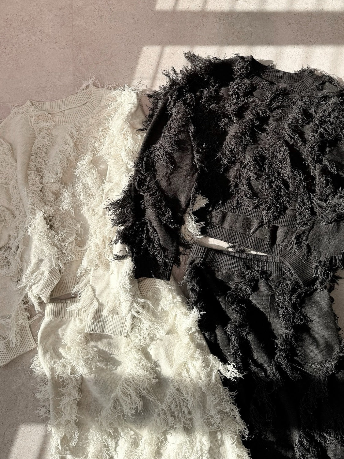 Wave Fringe Knit Setup