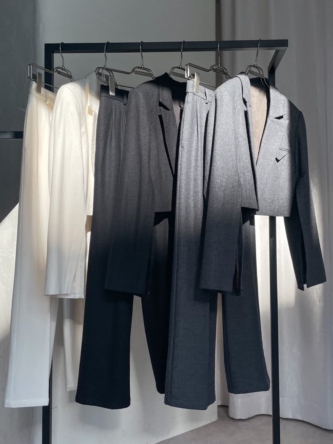 Wool twill short jacket
