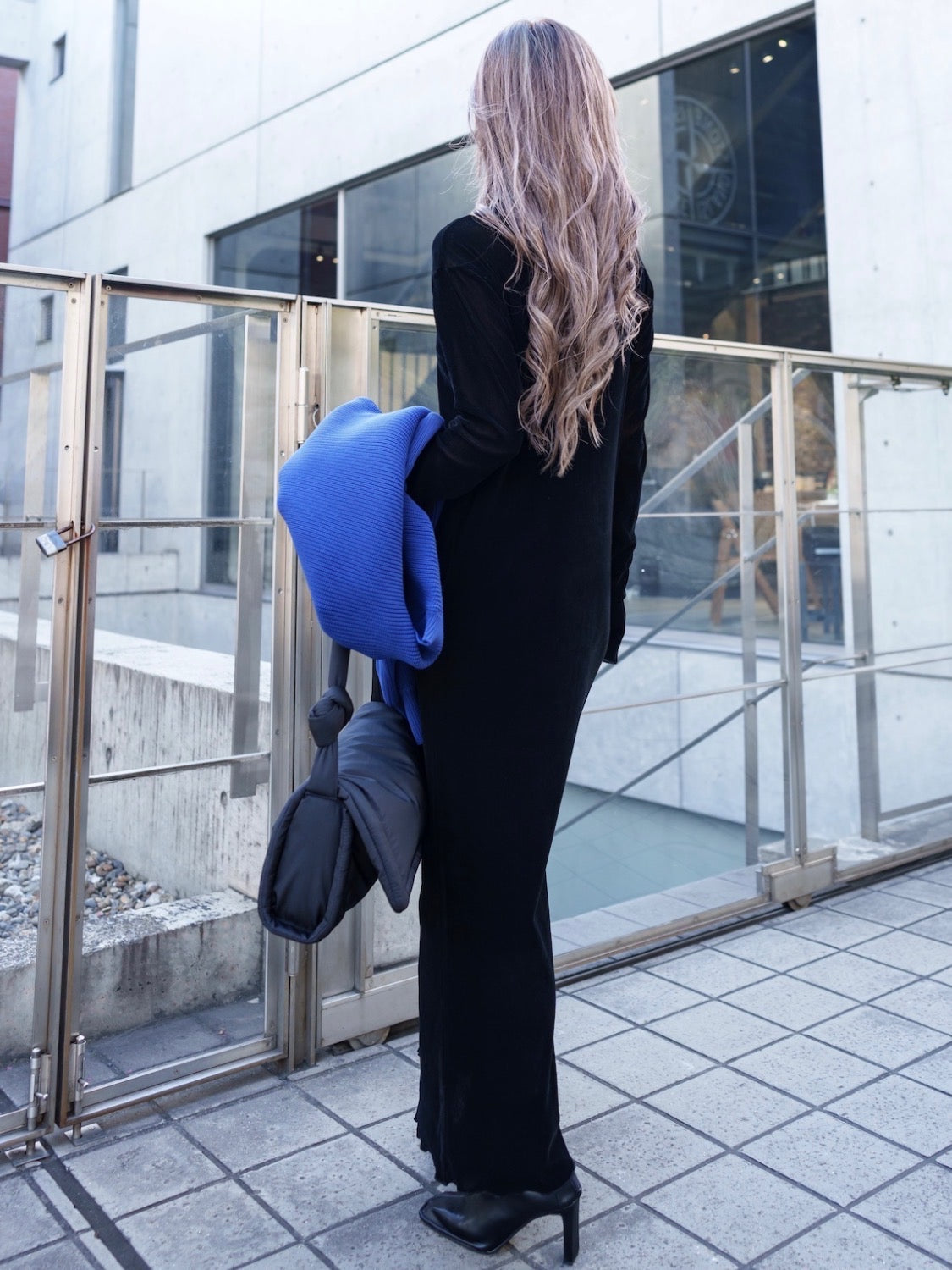チュールフロッキー シアー One-piece