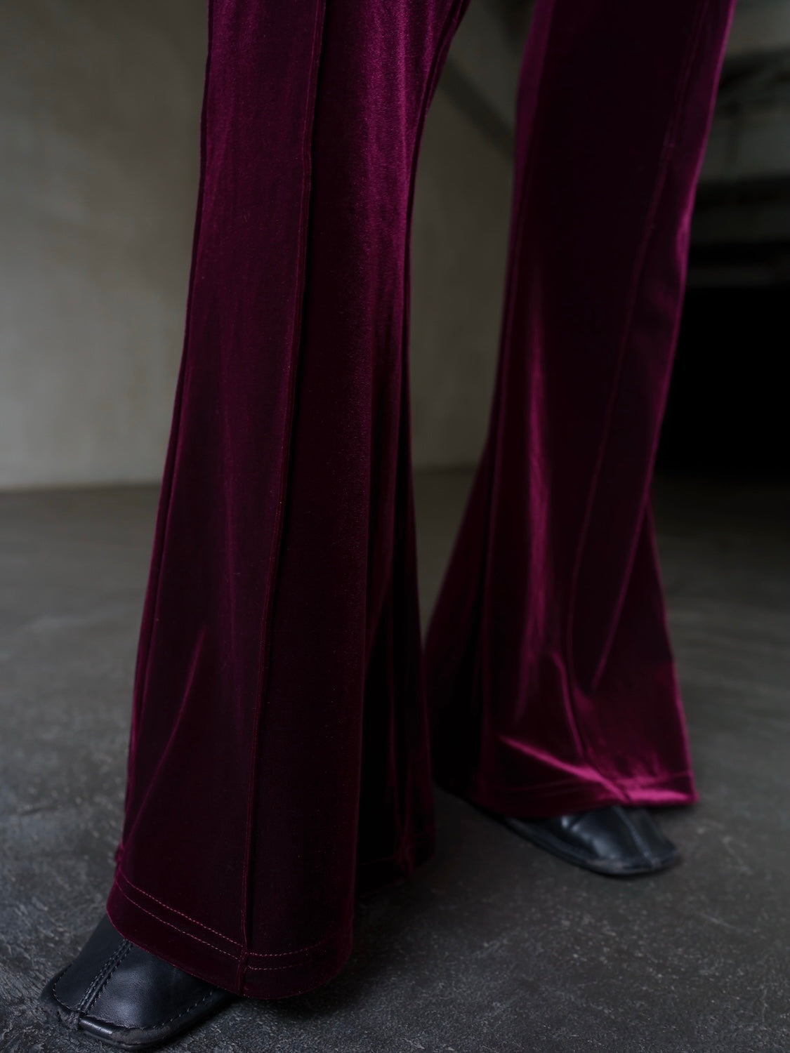 Relax フレア ベロアパンツ
