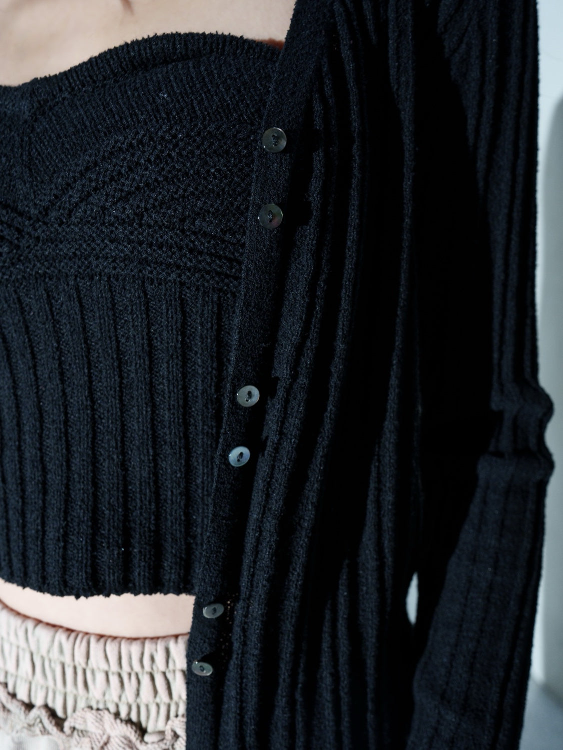 KNIT ビスチェ&カーデ Set Tops