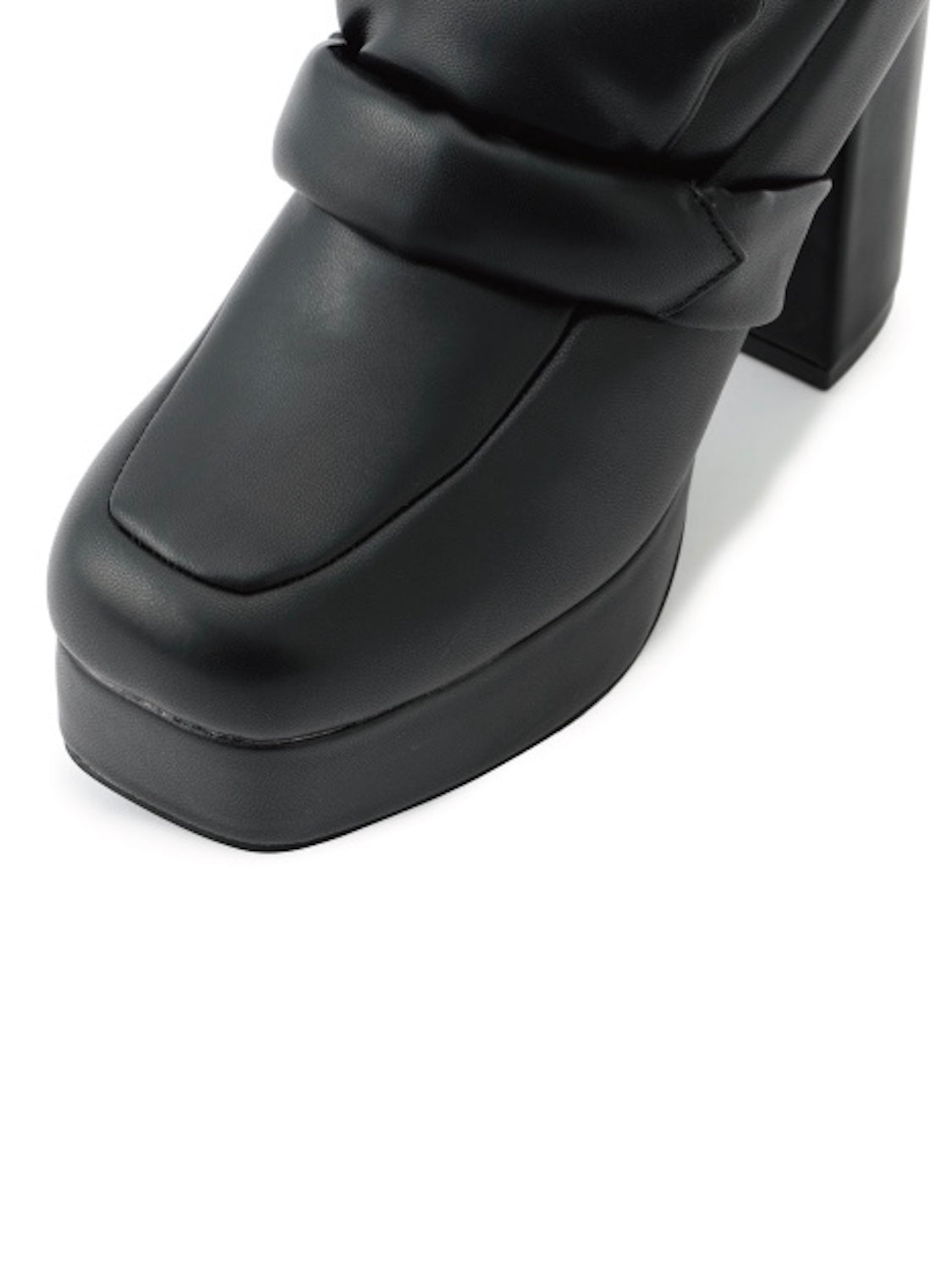 Padded High-heel Loafers