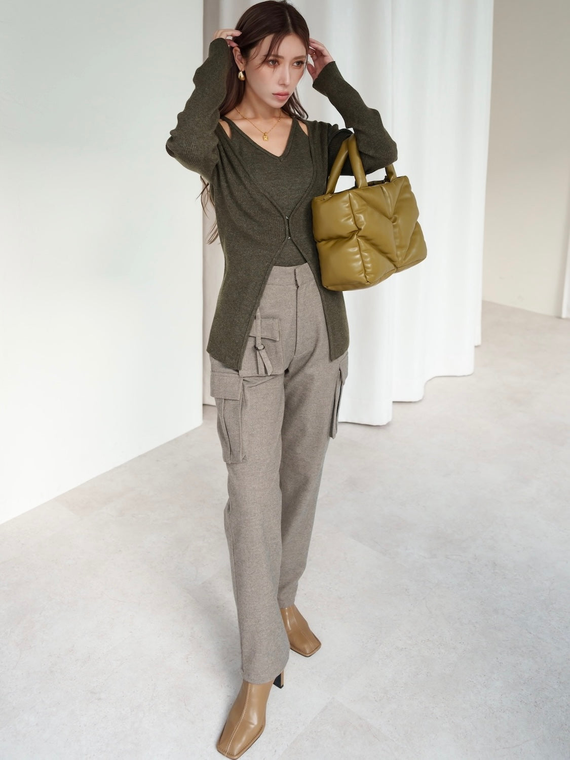 アンサンブル Knit トップス