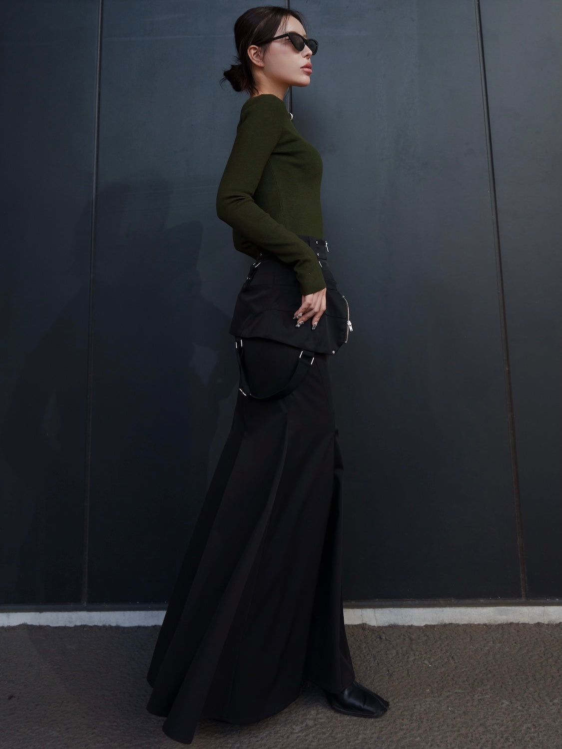 Ring アクセント KNIT トップス