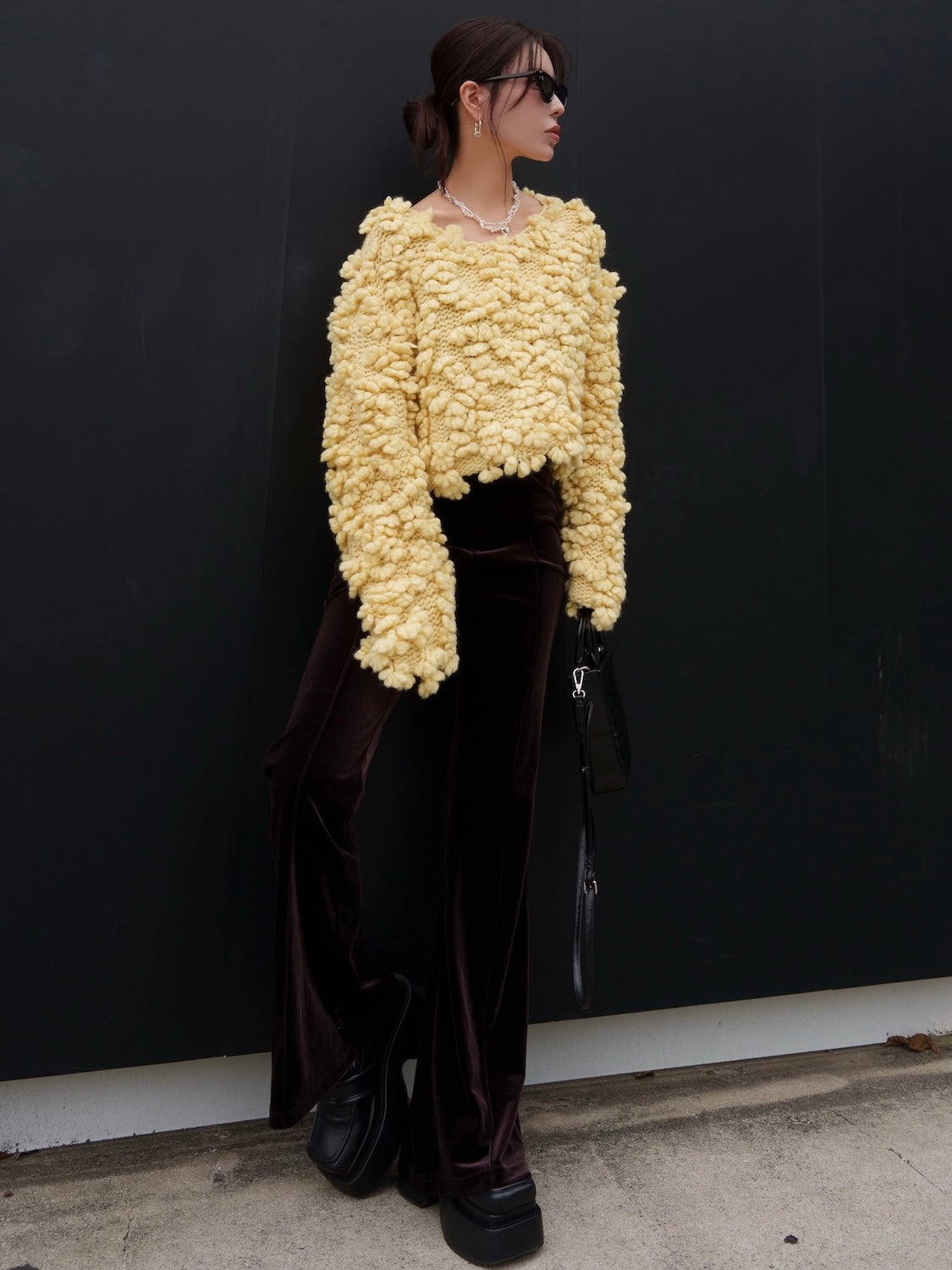 Wool Hand KNIT プルオーバー