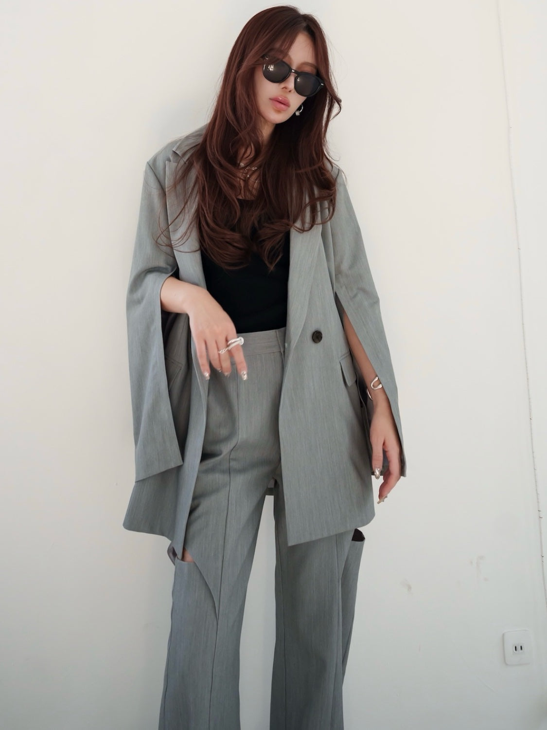Oversized double-breasted jacket