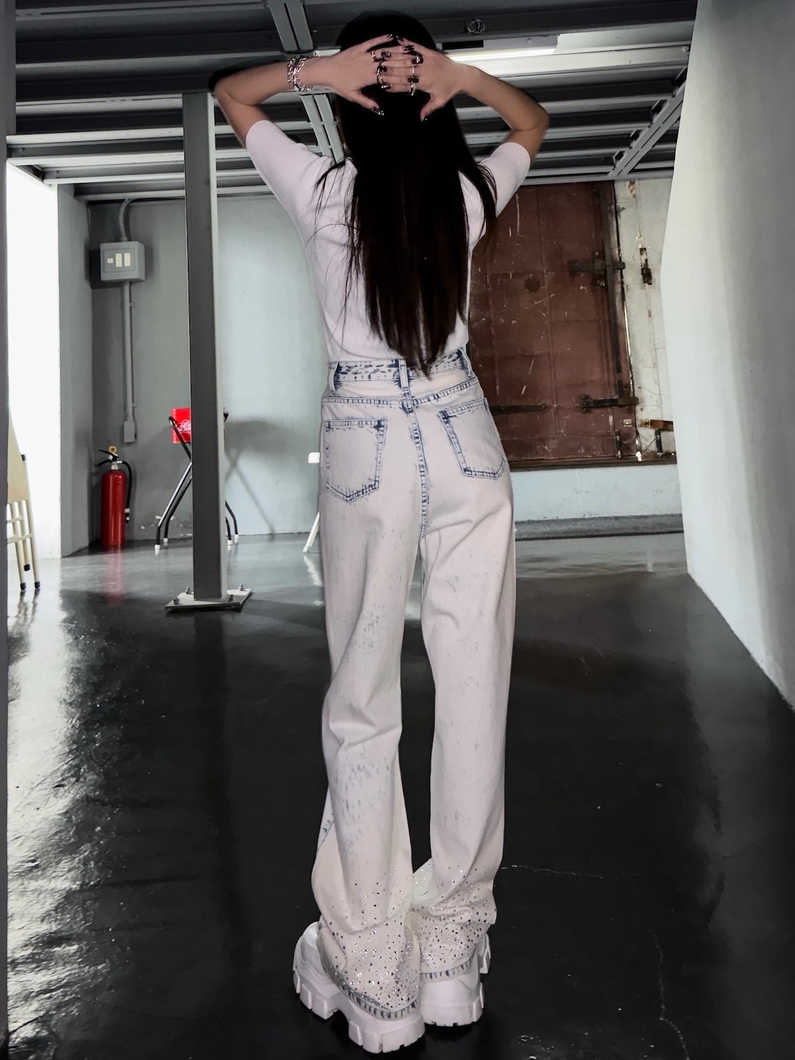 グラデストーン ストレート DENIM