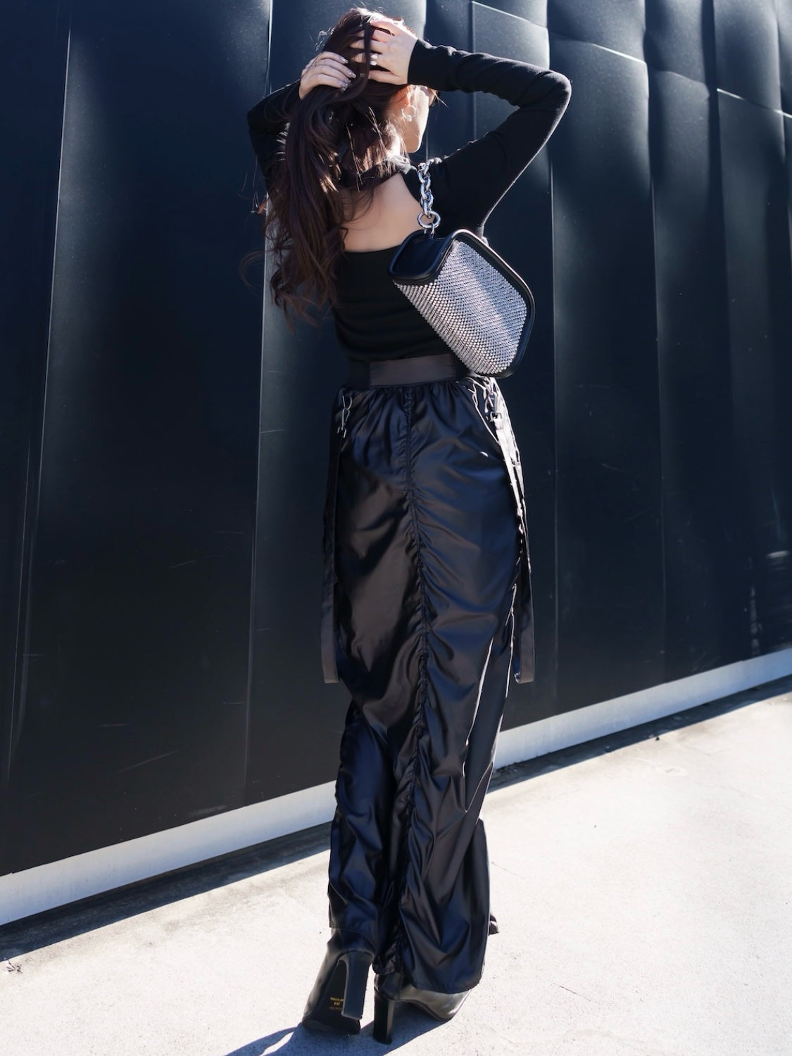 MODEL:159cm<br>COLOR:ブラック