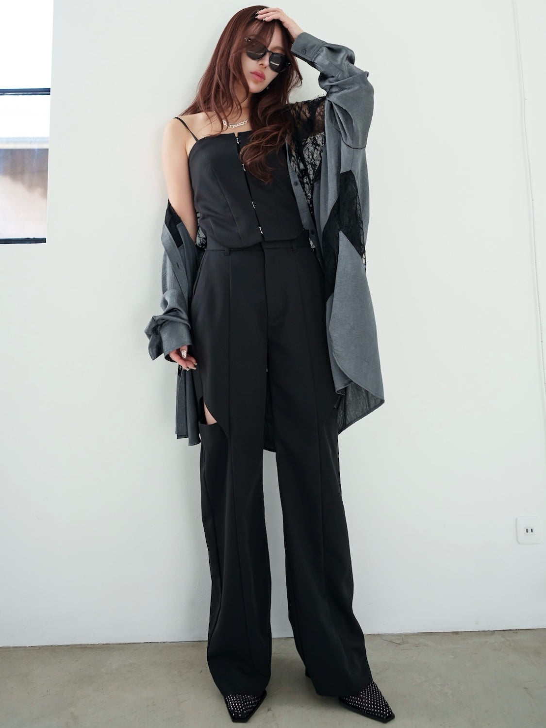 MODEL:159cm<br>COLOR:ブラック