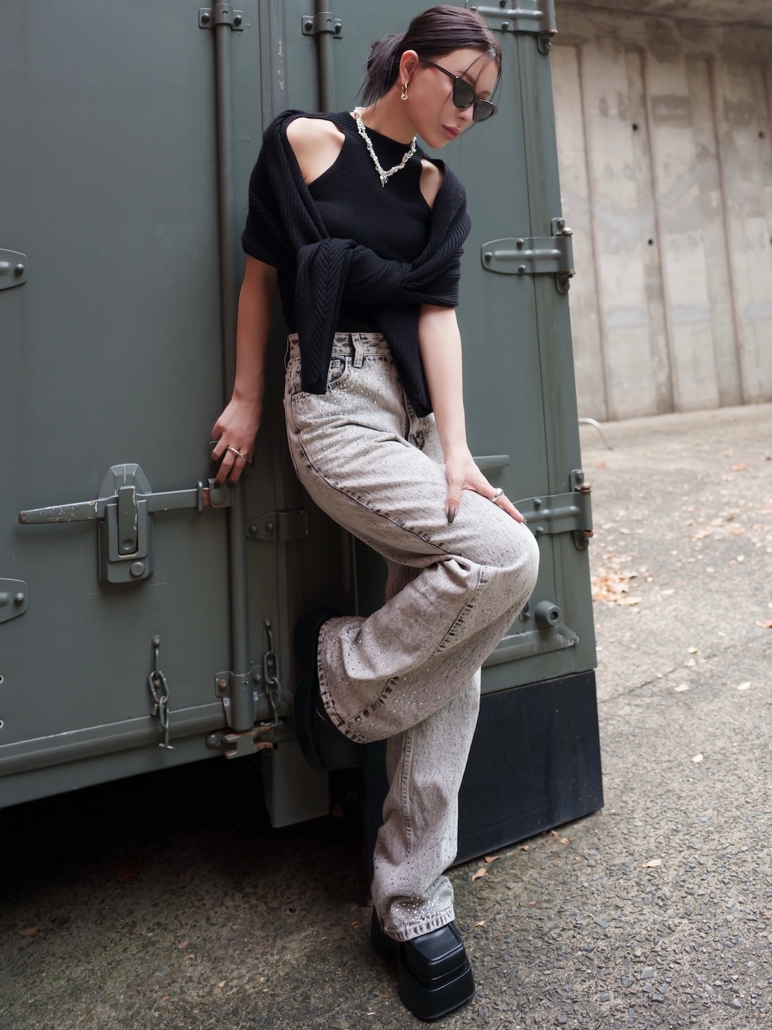 Bolero ドッキング ニット トップス