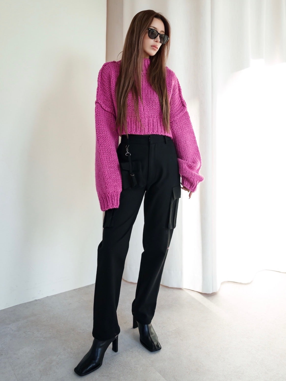 MODEL:159cm<br>COLOR:ピンク