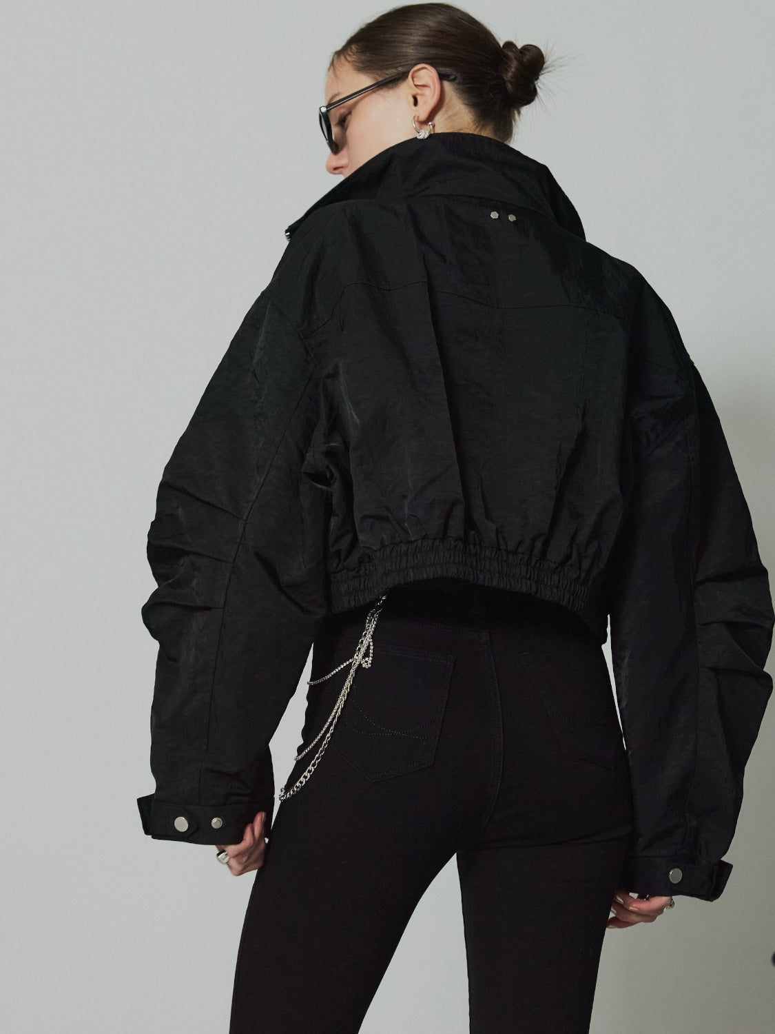 ミリタリー ライダースルック ブルゾン