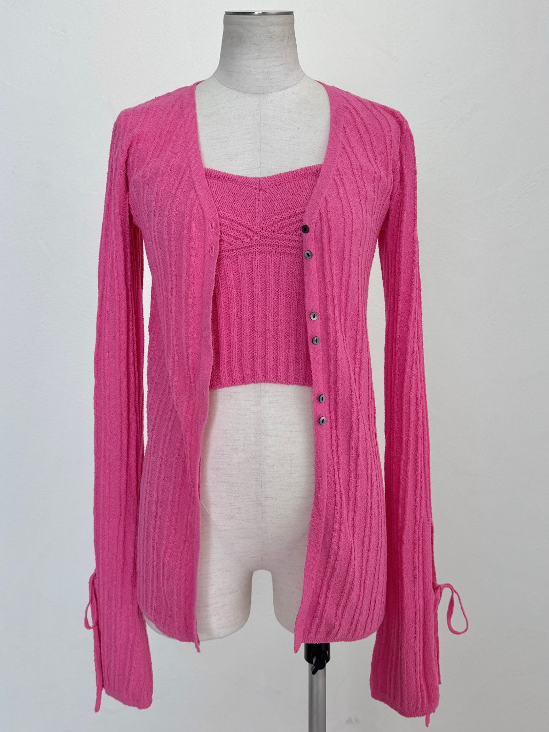 KNIT ビスチェ&カーデ Set Tops