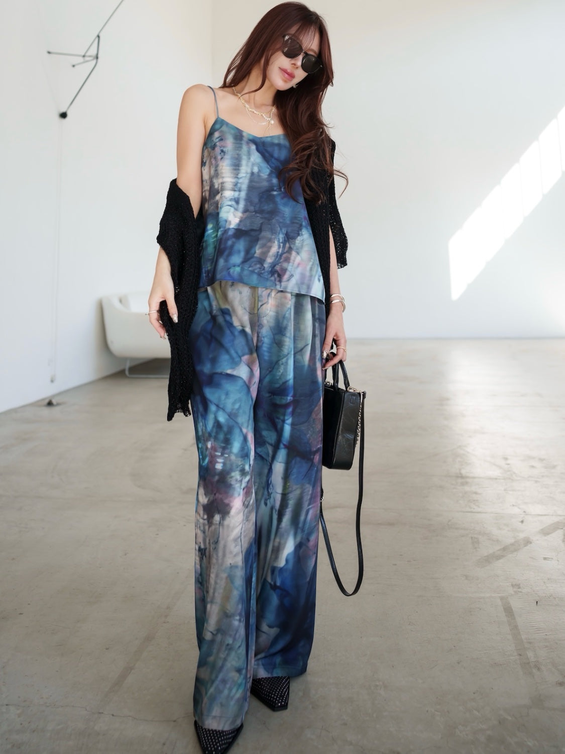 Aqua Flos Design Wide Pants