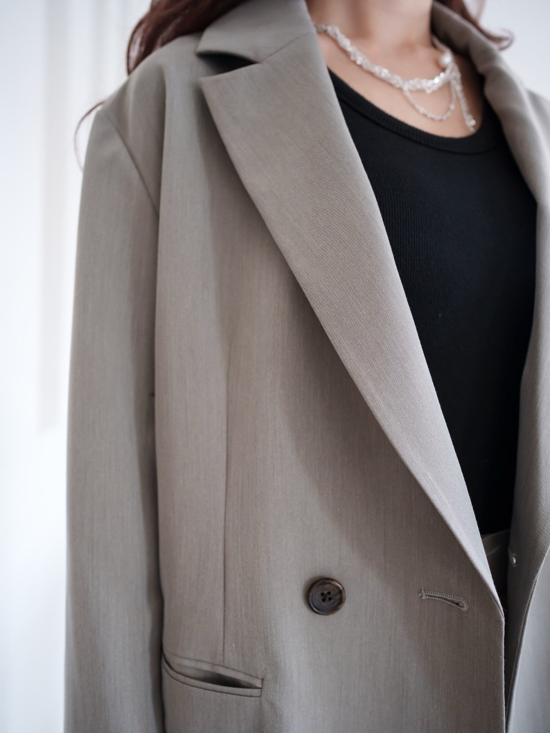 Oversized double-breasted jacket