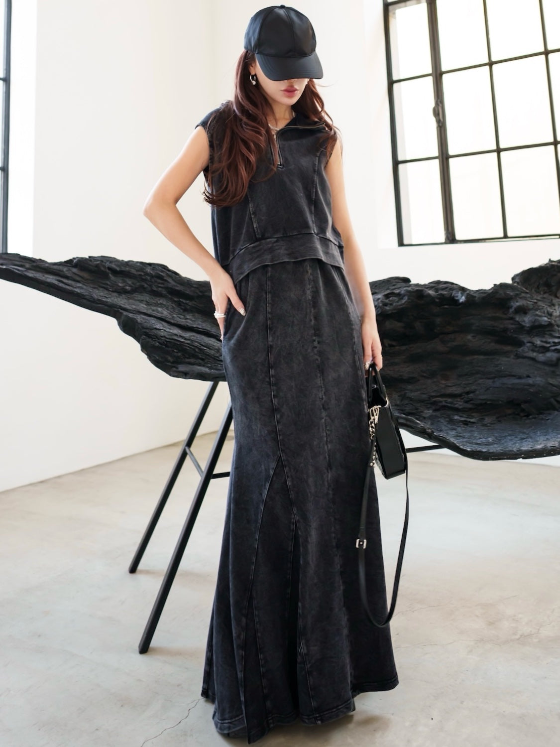Pigment Sweat Mermaid Skirt Set-up
