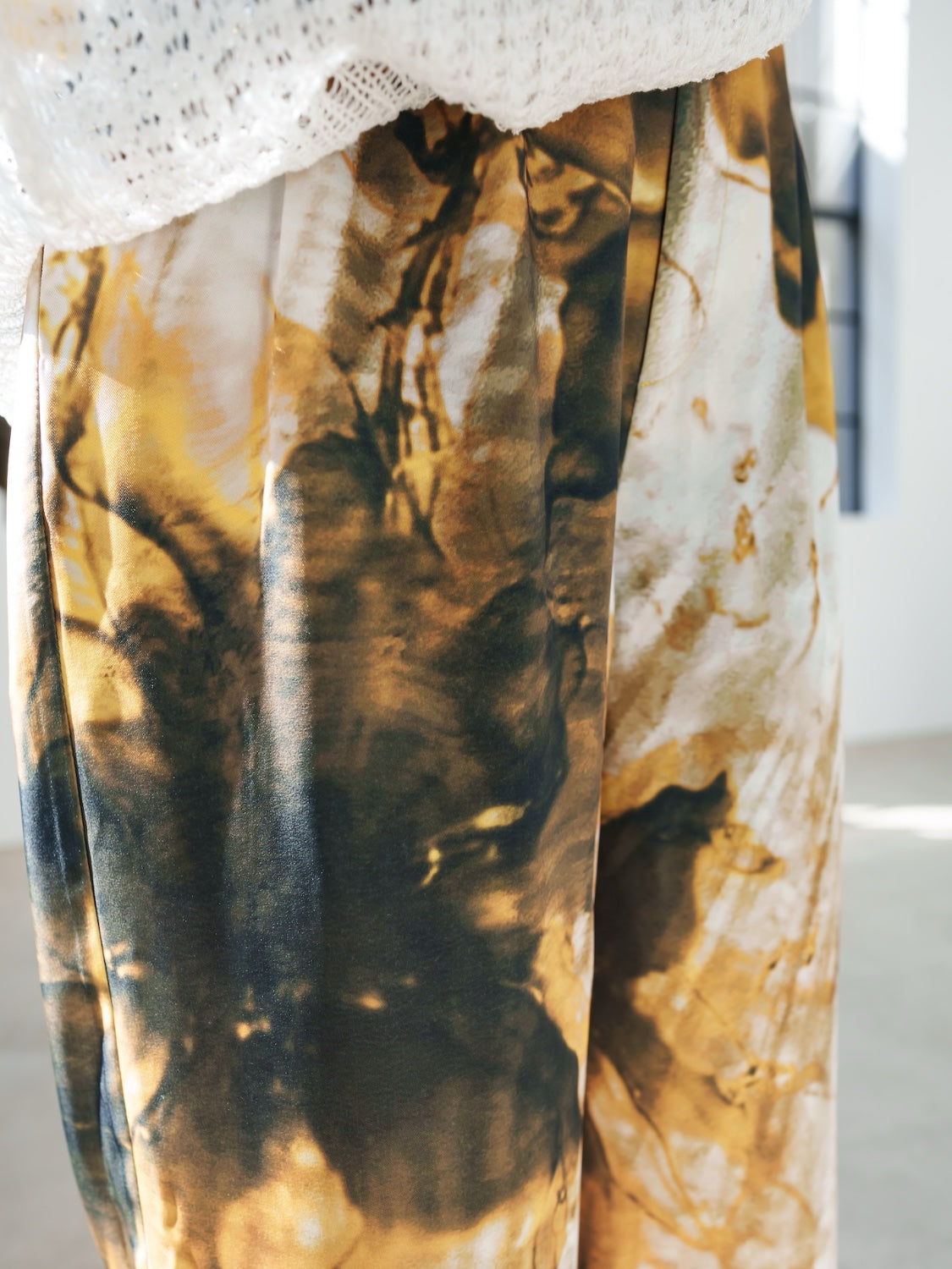 Aqua Flos Design Wide Pants