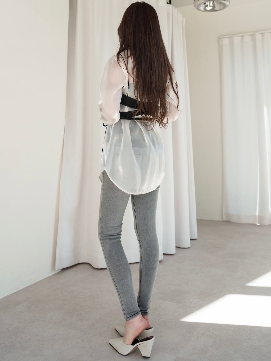 Stretch Gray Skinny