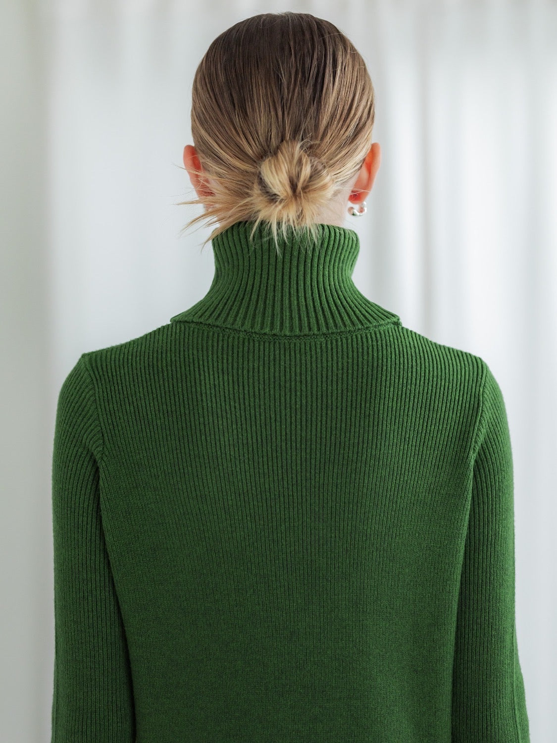 Turtle-neck ベーシック KNIT ワンピース