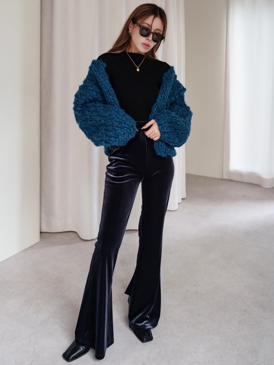 ビッグスラブ クロップド Cardigan