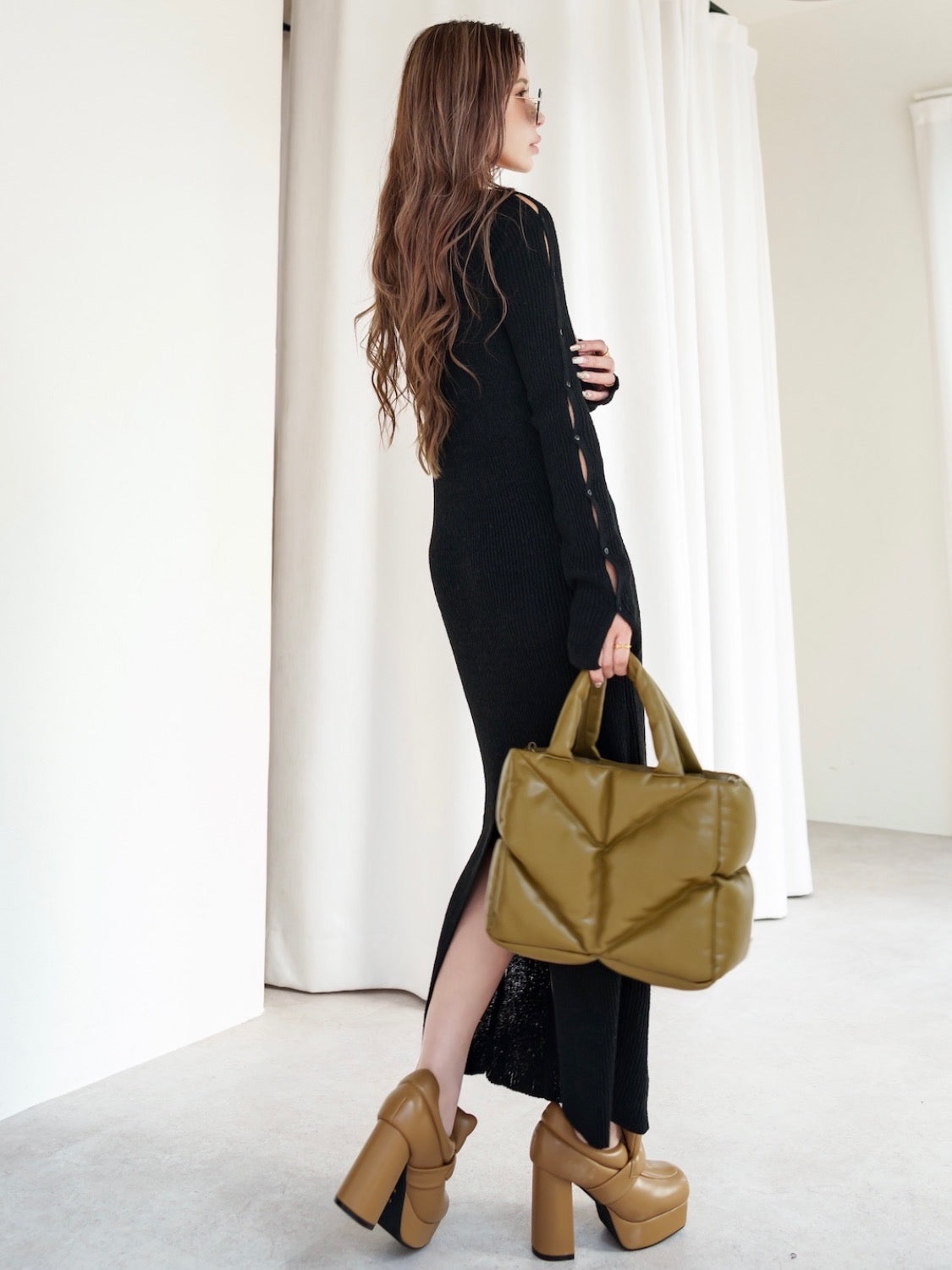 Padded High-heel Loafers