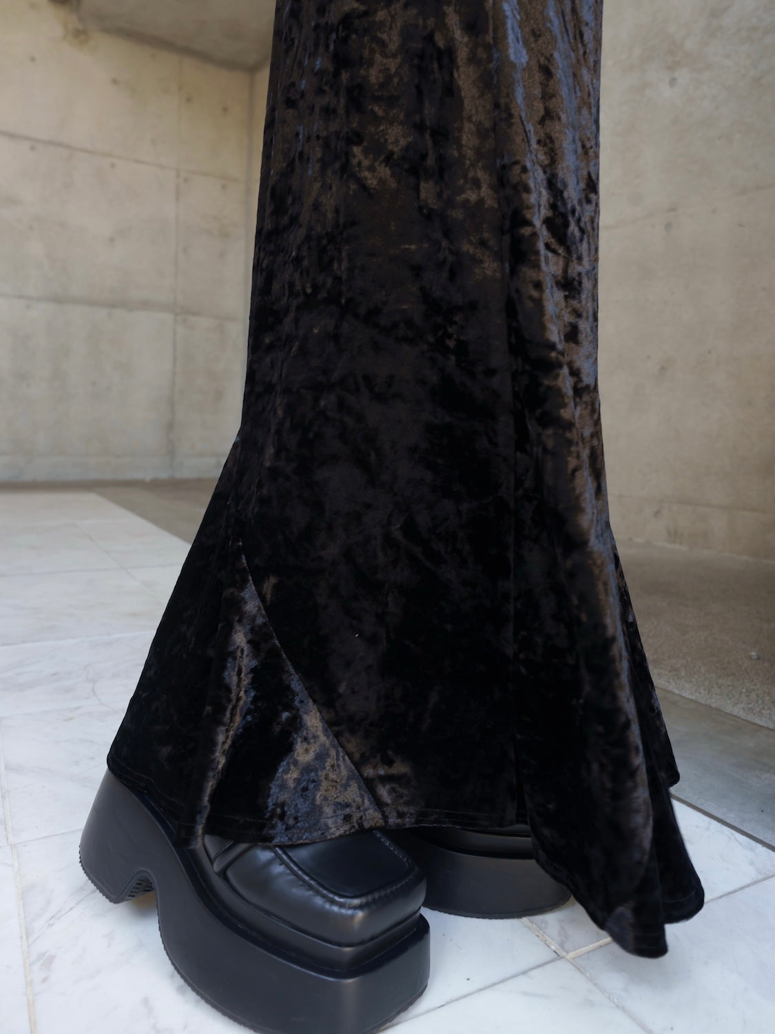 レオパード CRASH VELOUR マーメイドスカート