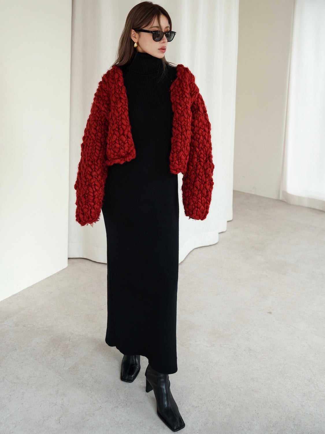 ビッグスラブ クロップド Cardigan