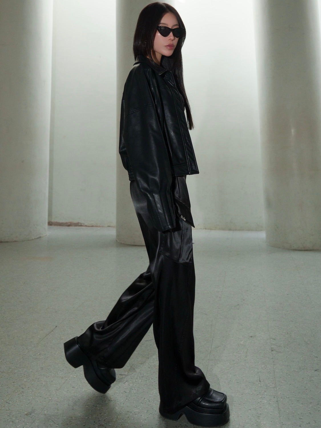 タックカフス レザー Jacket