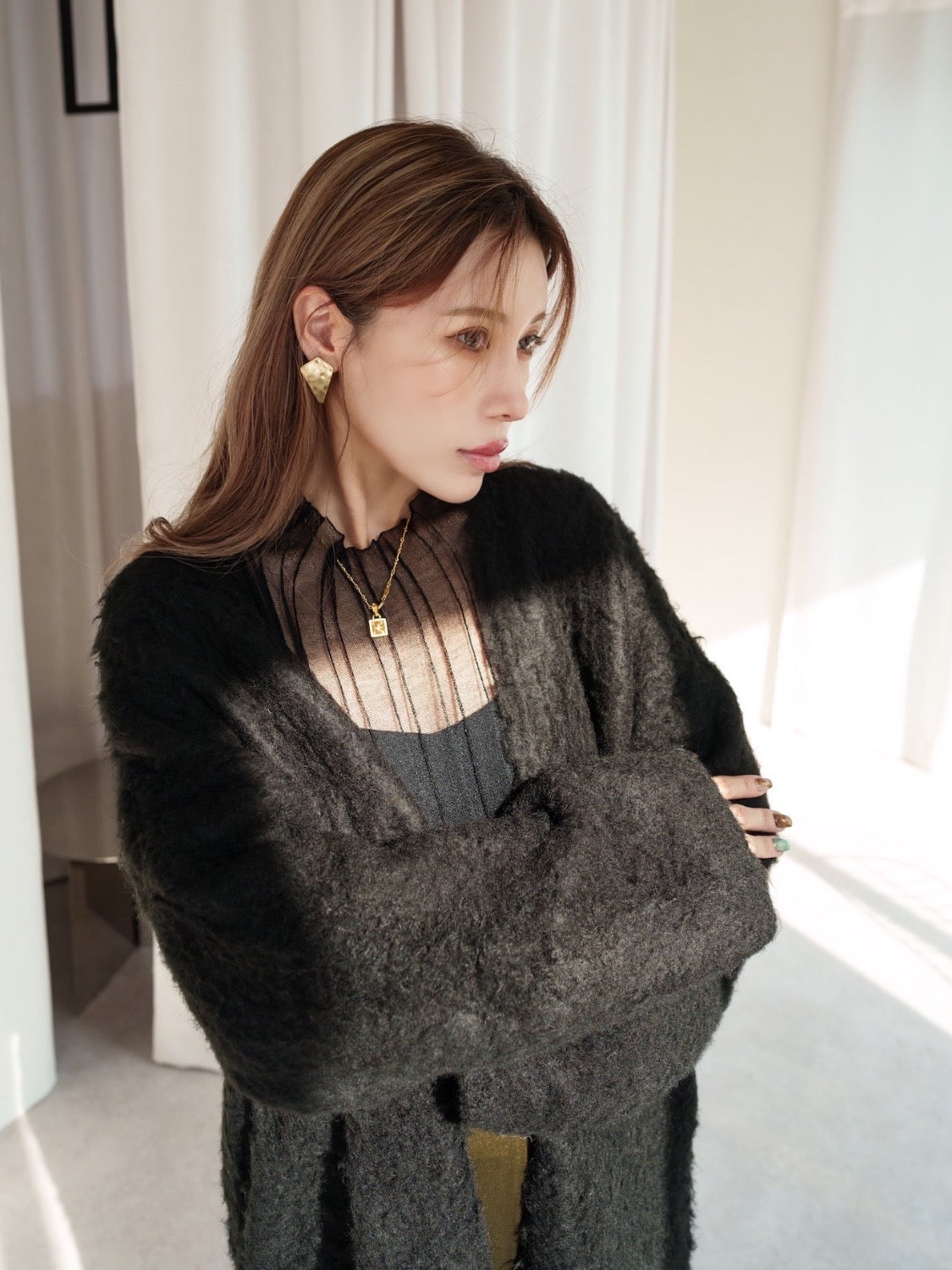 Wool Long Cardigan