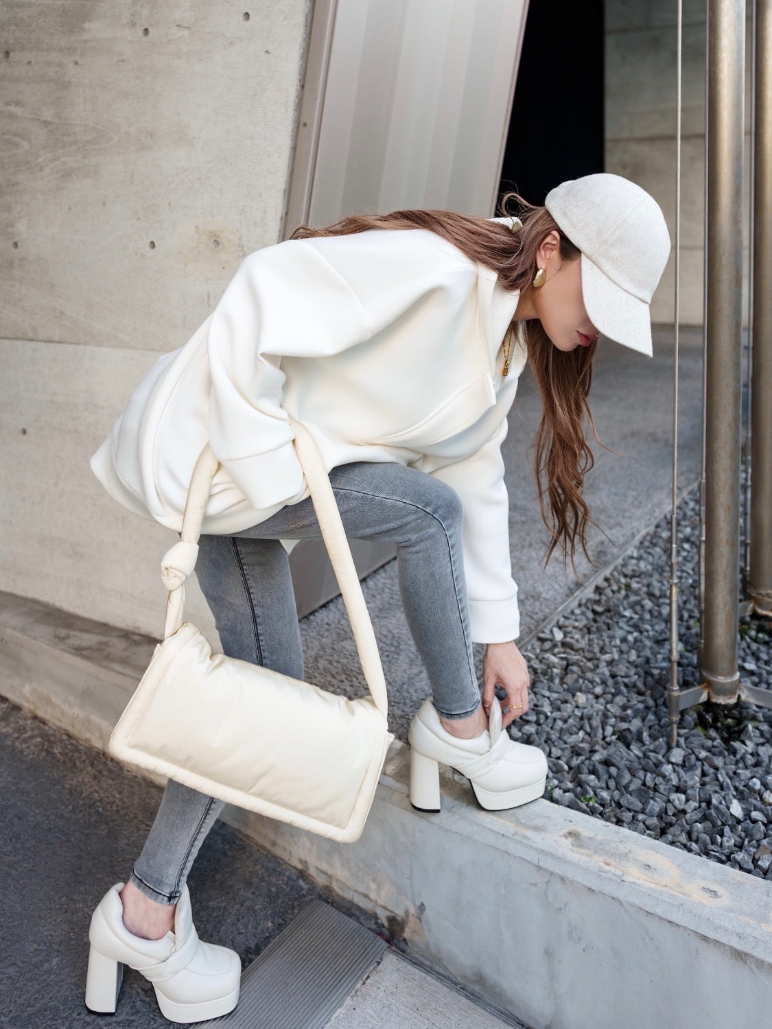 ボンディング Zip フーディー